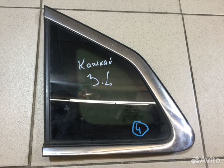 Стекло кузовное левое Ниссан Кашкай (J11)