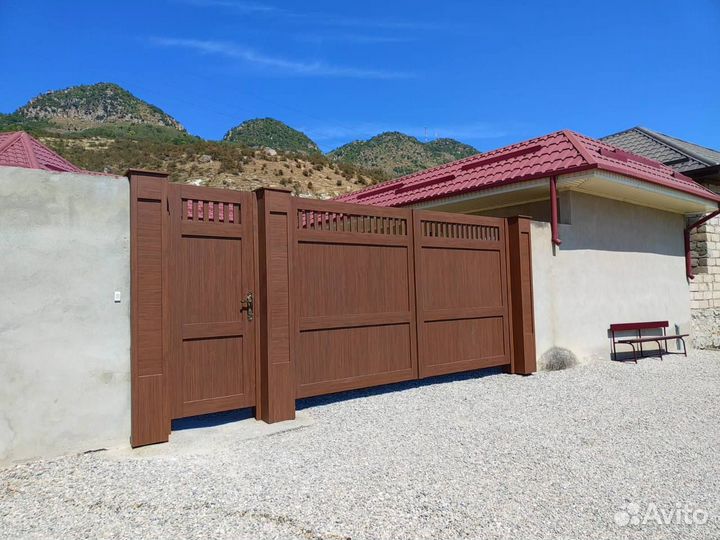 Ворота, гаражные металлические изготовление