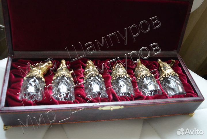 Стопки хрустальные в шкатулке Подарочный набор