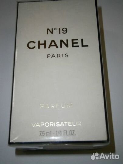 Винтаж из 80-х годов Chanel No 19 Parfum 7.5 ml