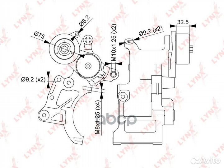 Натяжитель ремня навесного оборудования PT3264
