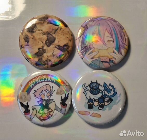 Значки на заказ 44мм