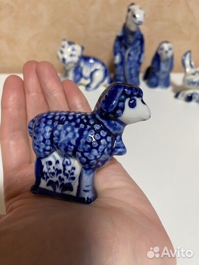 Статуэтки фигурки гжель