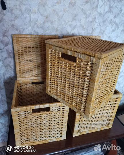 Корзины плетёные для хранения