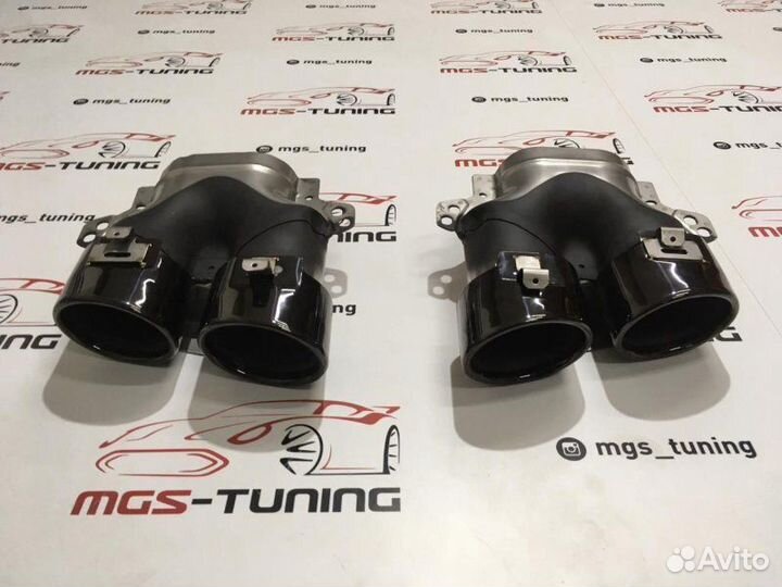 Насадки на выхлоп Mercedes E53 Black