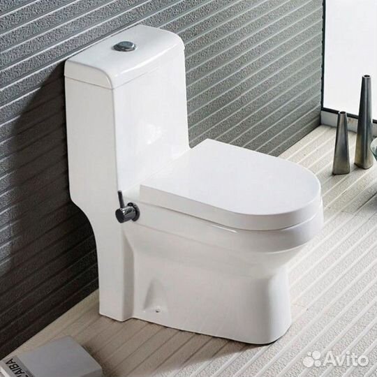 Унитаз-компакт Azario Brusco AZ-1085B с крышкой-сиденьем микролифт