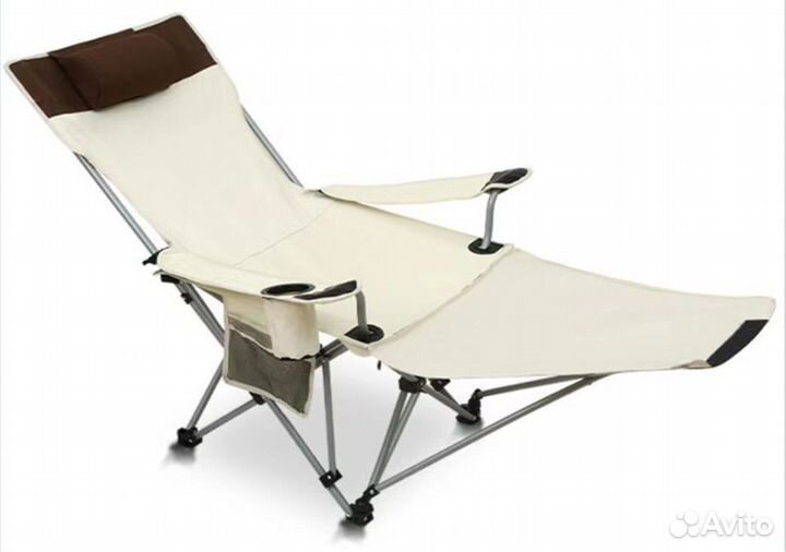 Шезлонг-стул пляжный, кресло пляжное 2в1