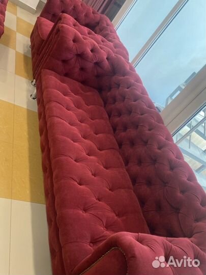 Диван,кресло и пуф набор