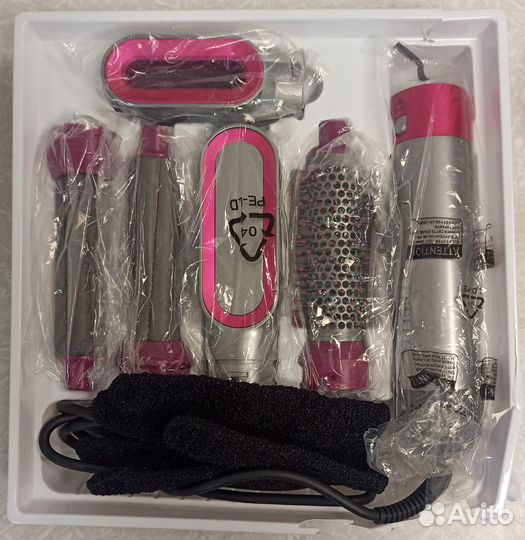 Стайлер для волос 5 в 1 + Термоперчатка, Фен для в