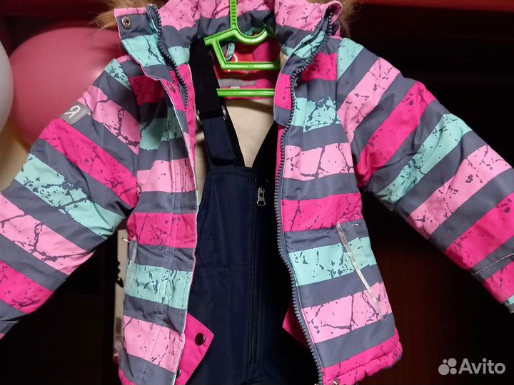 Зимний костюм для девочки 92