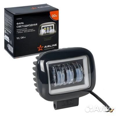 Aled016 Фара светодиодная прямоугольная, четкая свет. граница+обод, 30w (120х126х65) 12/24v pro (ale