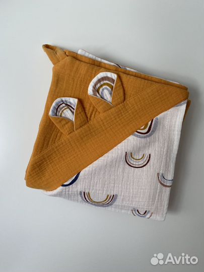 Муслиновое полотенце для малыша