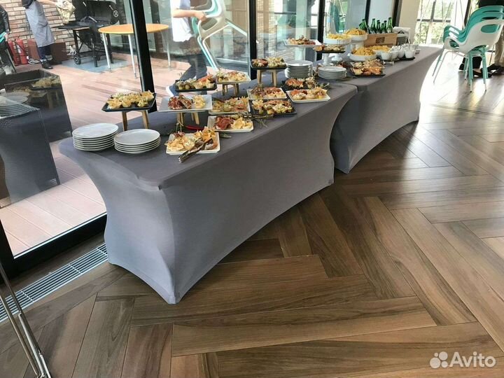 Стрейч чехол на фуршетный и коктейльный стол