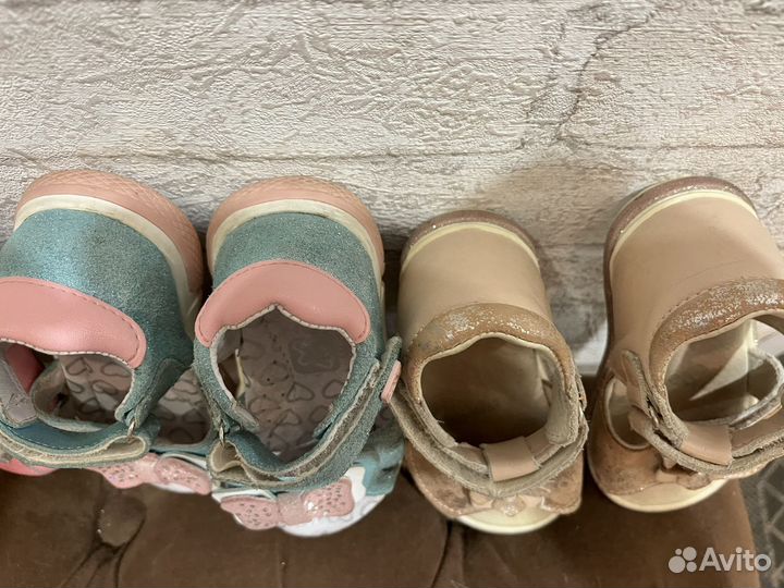 Босоножки пакетом на девочку