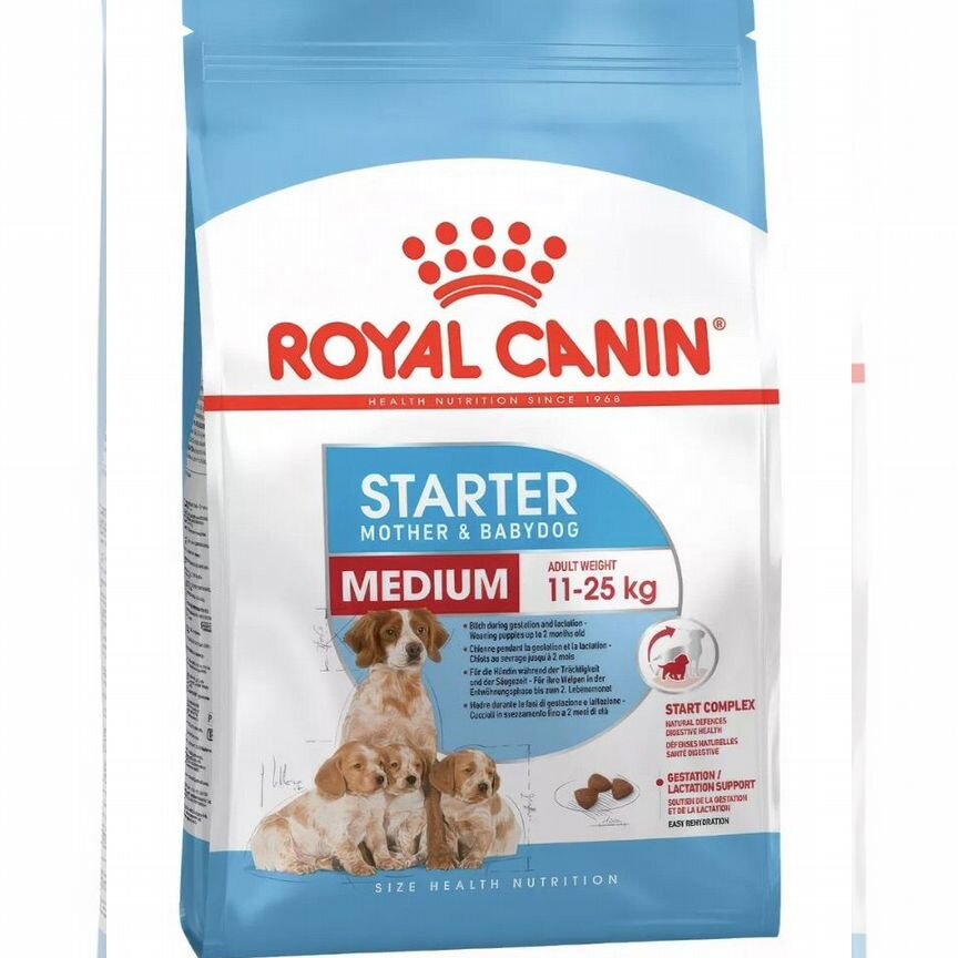 Корм Royal Canin Medium starter для щенков