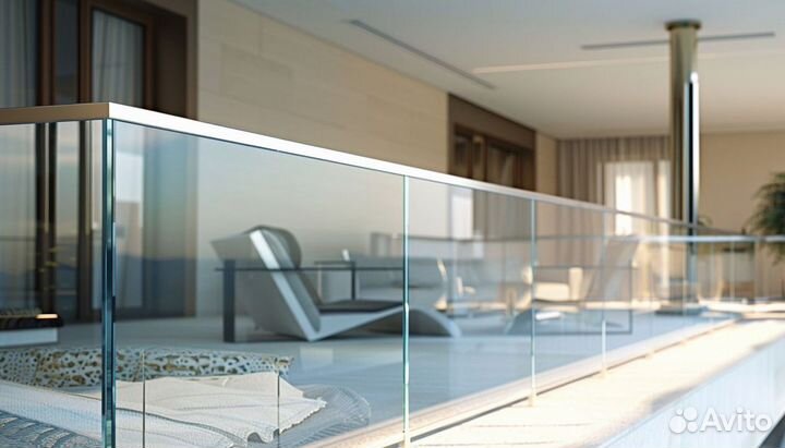 Ограждения для лестниц из стекла с гарантией