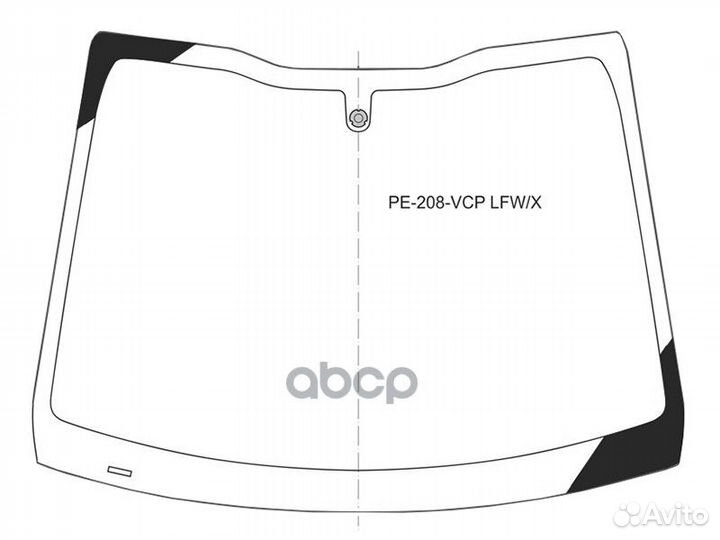 Стекло лобовое peugeot 208 3/5D HBK 12-19 PE-20