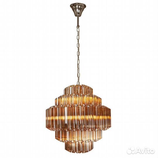 Люстра металл и стекло на кухню