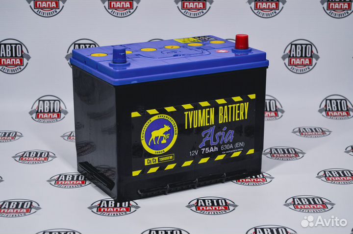 Автомобильный аккумулятор Tyumen Asia 75Ah