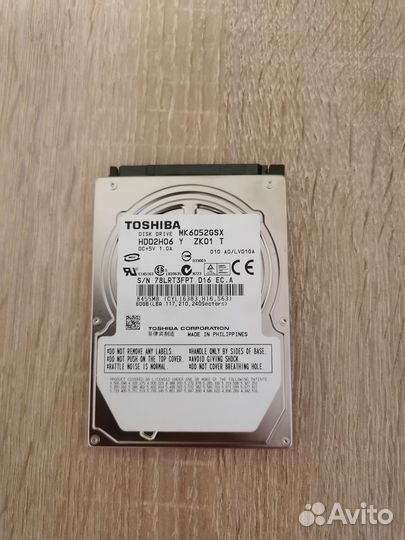Жесткий диск Toshiba 60g