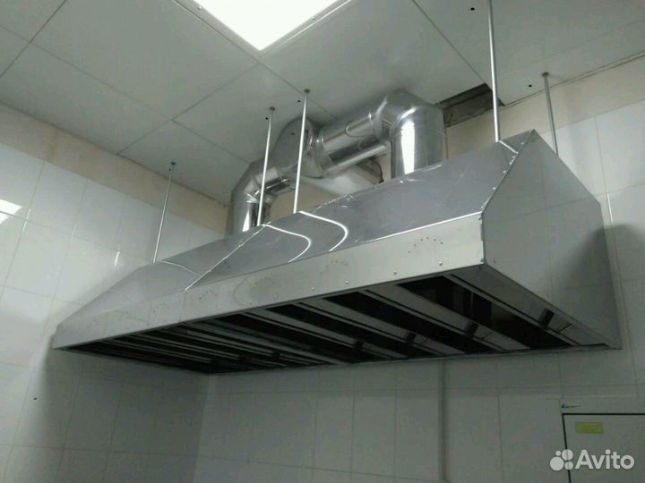 Зонт вытяжной из нержавеющей стали