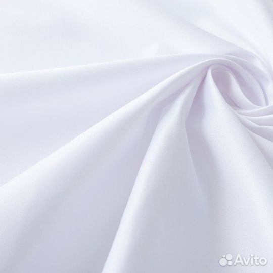 Скатерть Этель 150х150 См, однотонная цвет белый
