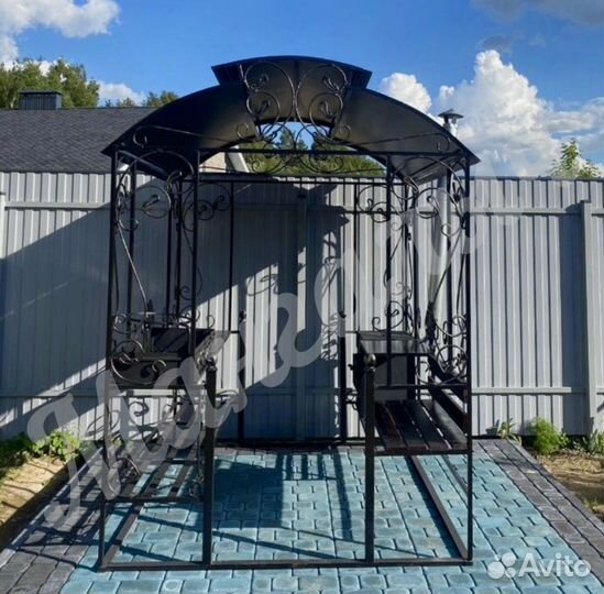 Мангал с крышей