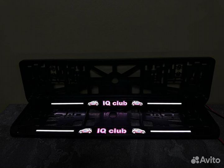 Номерная led рамка с вашим дизайном