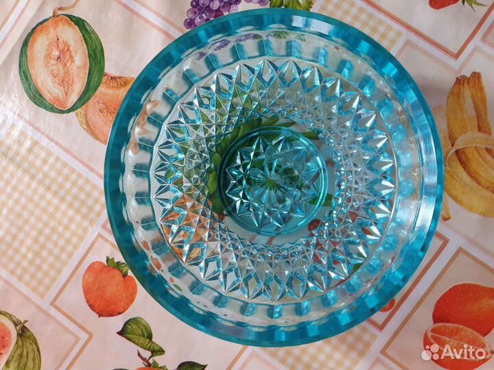 Посуда СССР цветное стекло