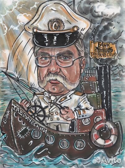 Шарж по фото. Художник - шаржист