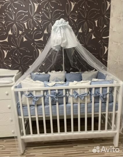 Балдахин в кроватку с держателем