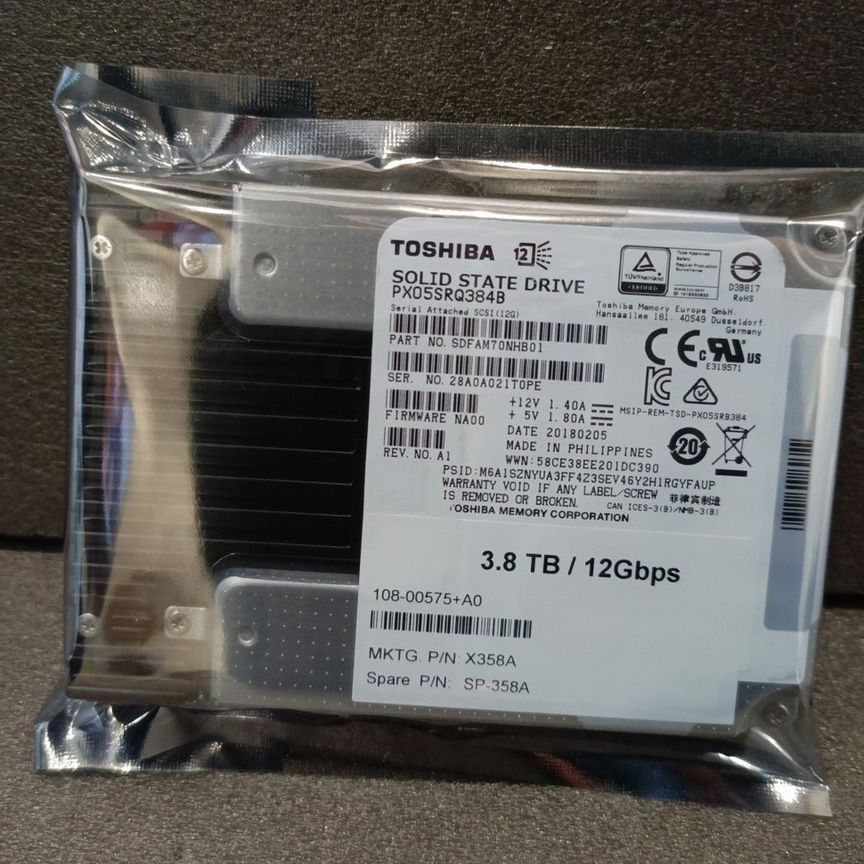 [PX05SRQ384B] Ssd Toshiba 3840 Гб Px05srq384b
