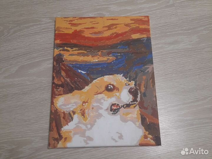 Картины по номерам раскрашенная 