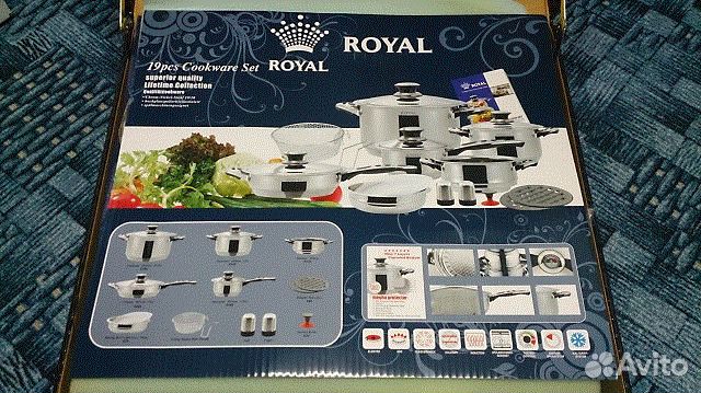 Набор посуды из стали royal Solingen (19 предм)