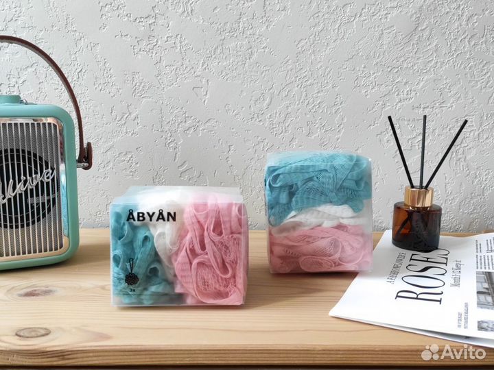 Мочалки IKEA 3 шт новые набор