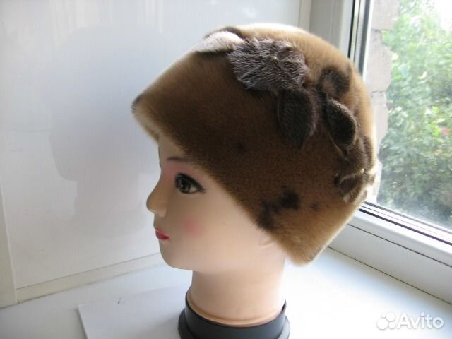 Шапочка мех нерпа новая