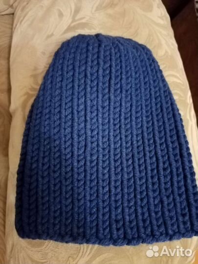 Шапка вязаная новая(тыковка)