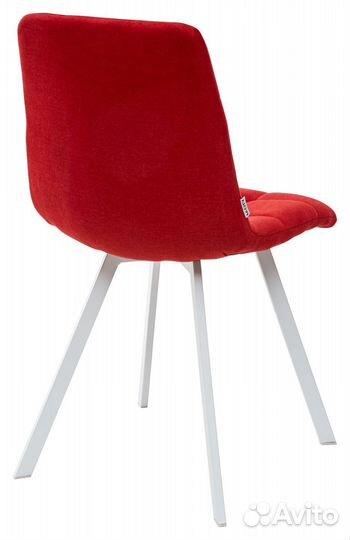 Стул chilli square белый/тк. красная UF860-16B