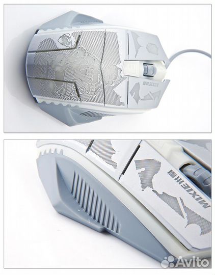 Игровая проводная мышка Mixie M2 светящаяся