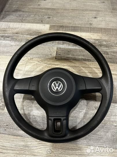 Руль на volkswagen polo sedan с подушкой