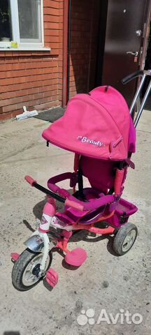 Детский трехколесный велосипед коляска