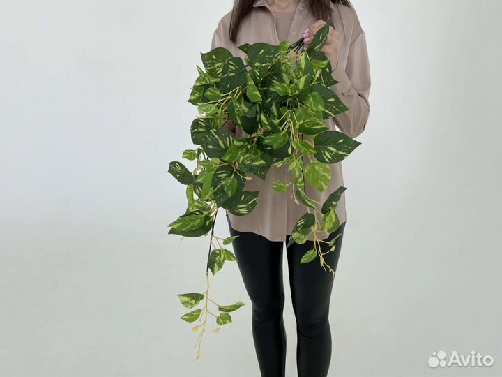 Растения искусственные ампельные свисающие