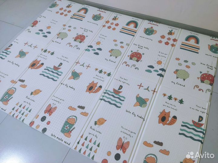 Складной коврик книжка детский, новый символы