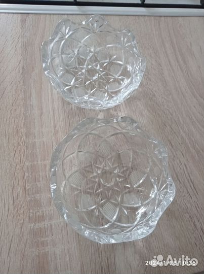 Хрустальные салатницы СССР