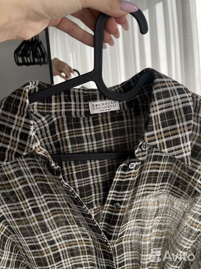 Brunello cucinelli платье рубашка