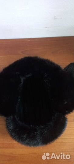 Норковая шапка мужская ушанка