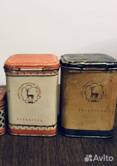 Жестяная банка от чая