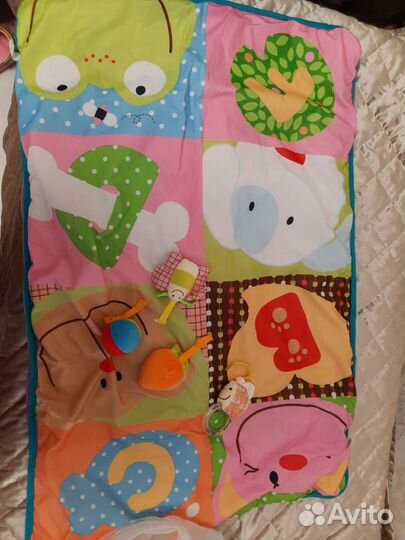 Коврик для пеленания и развивающий коврик, муфта