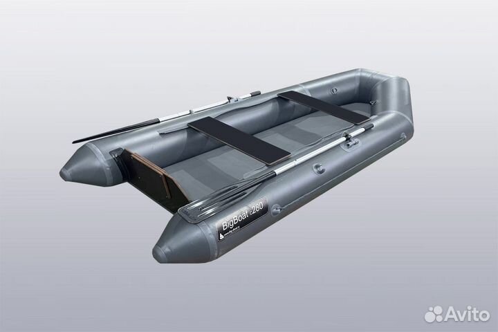 Лодка пвх под мотор Big Boat C280; серая