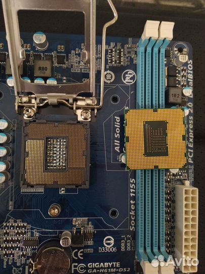 Комплект на 1155 - intel G840 + мать GA-H61M-DS2